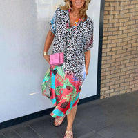 Calista | Elegantes Kleid mit Tiermuster