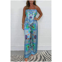 Shantal | Bedrucktes Spaghettiträger-Top & Hose Set