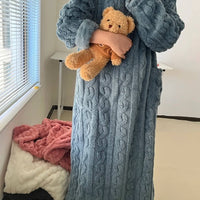 Keira | Kuscheliges langes Nachthemd aus Strick