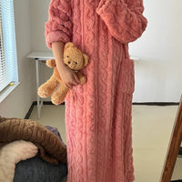 Keira | Kuscheliges langes Nachthemd aus Strick