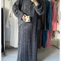 Keira | Kuscheliges langes Nachthemd aus Strick