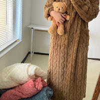 Keira | Kuscheliges langes Nachthemd aus Strick