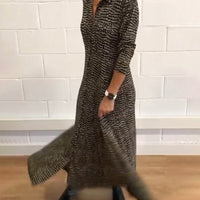 Ylora | Einzigartiges Druck Maxi Shirt Kleid