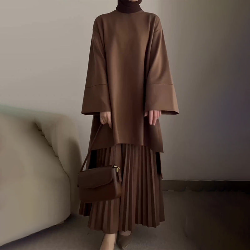 Maurinne | Feminines Outfit-Set mit Falten-Design