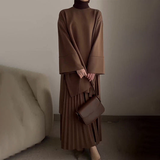 Maurinne | Feminines Outfit-Set mit Falten-Design