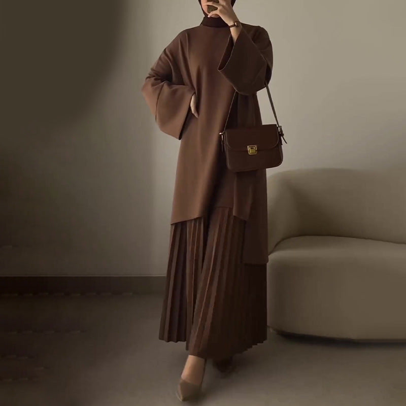 Maurinne | Feminines Outfit-Set mit Falten-Design