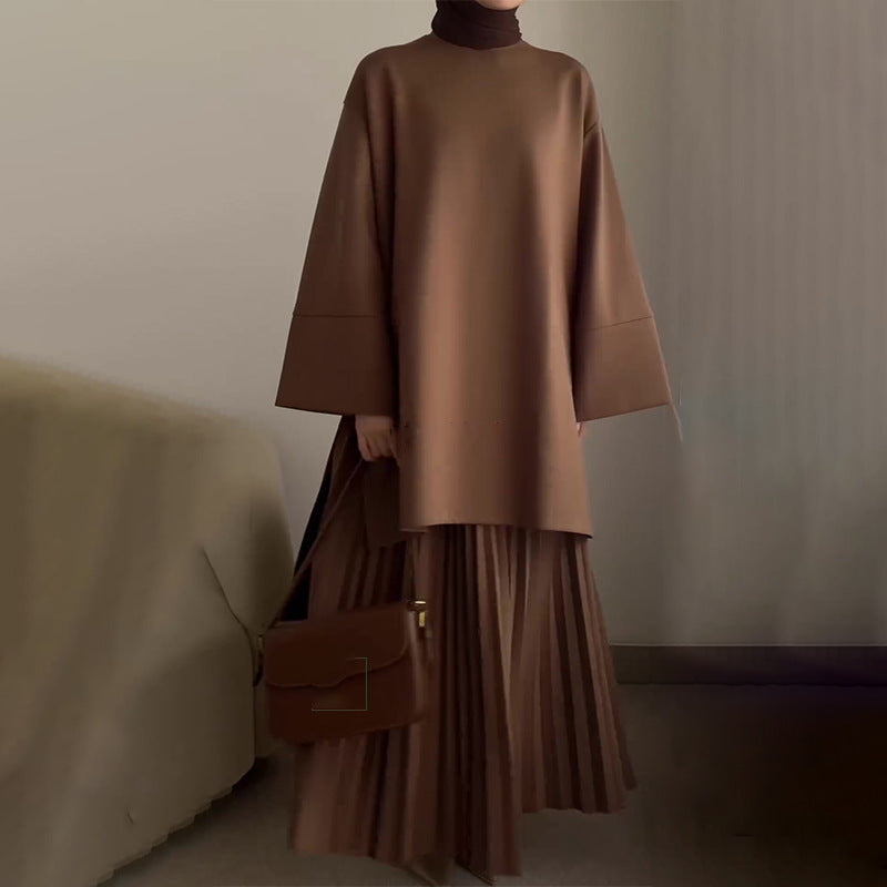 Maurinne | Feminines Outfit-Set mit Falten-Design