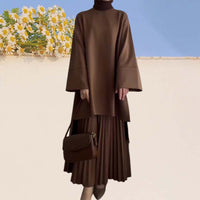 Maurinne | Feminines Outfit-Set mit Falten-Design