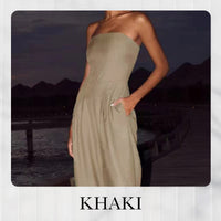 Amari | Ärmelloser Taschen-Jumpsuit