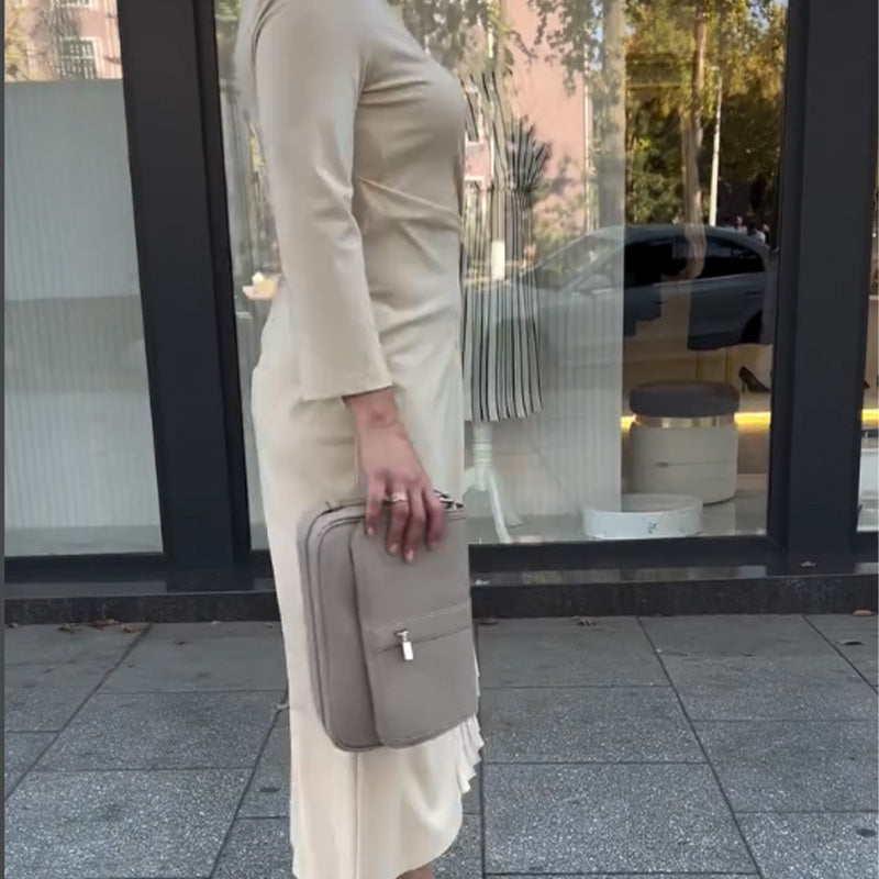 Emmy | Elegantes Damenkleid, zeitlos mit Rundhalsausschnitt