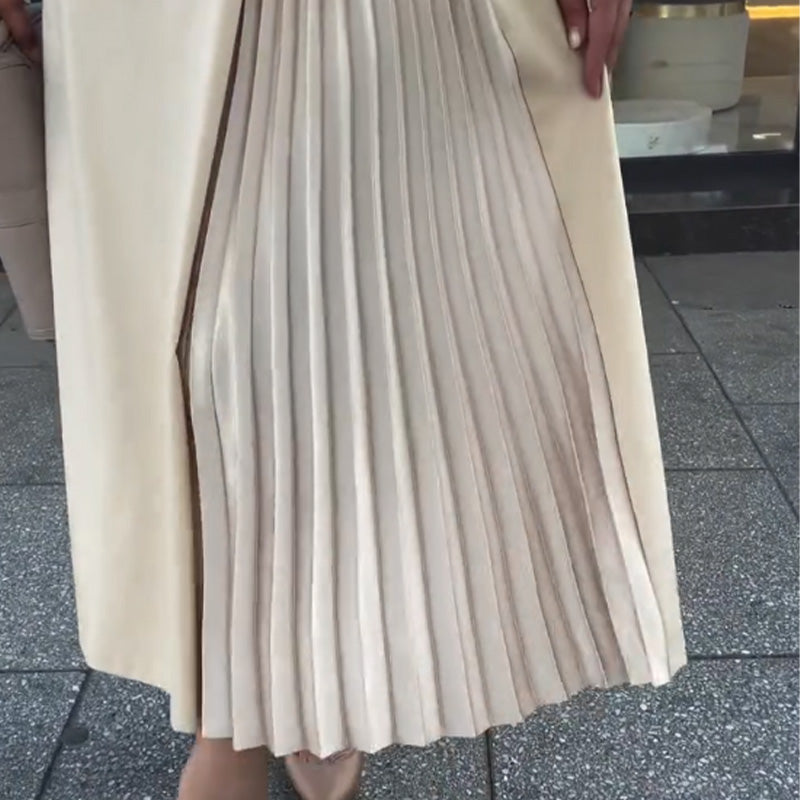 Emmy | Elegantes Damenkleid, zeitlos mit Rundhalsausschnitt