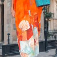 Naomy | Elegantes Kaftankleid mit Blumendruck