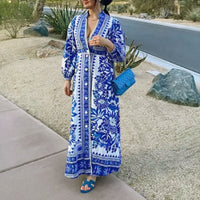 Devia | Besticktes Midikleid mit Kragen und Laternenärmeln