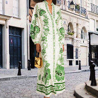 Devia | Besticktes Midikleid mit Kragen und Laternenärmeln