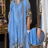 Sonia | Maxi-Hemdkleid mit Leoparden-Detail