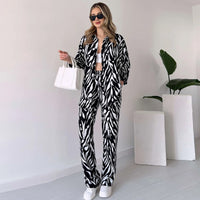 Evangeline | Stylisches Hemd- und Hosenset im Zebradruck