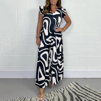 Somara | Luftiger Jumpsuit mit Print & Weitbein-Schnitt