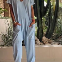 Jane | Stilvoller V-Ausschnitt-Jumpsuit