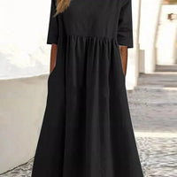 Eliana | Luftiges Baumwollkleid mit Tasche