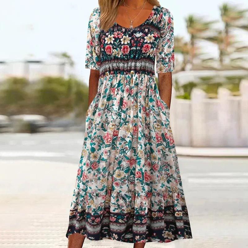 Lucille | Elegantes Bohemien-Kleid für Frauen mit zartem Design