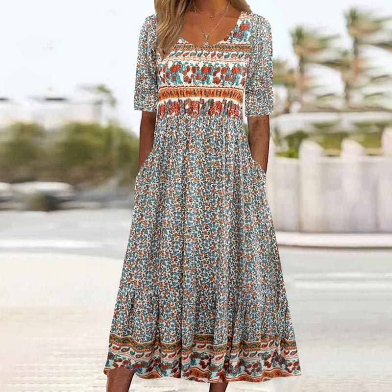 Lucille | Elegantes Bohemien-Kleid für Frauen mit zartem Design