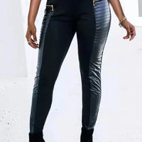 Riell | Getäfelte Kunstleder-Leggings