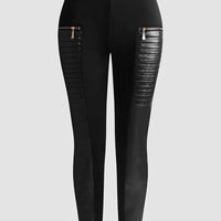 Riell | Getäfelte Kunstleder-Leggings