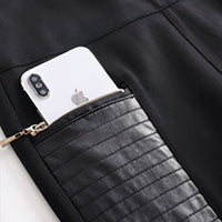 Riell | Getäfelte Kunstleder-Leggings