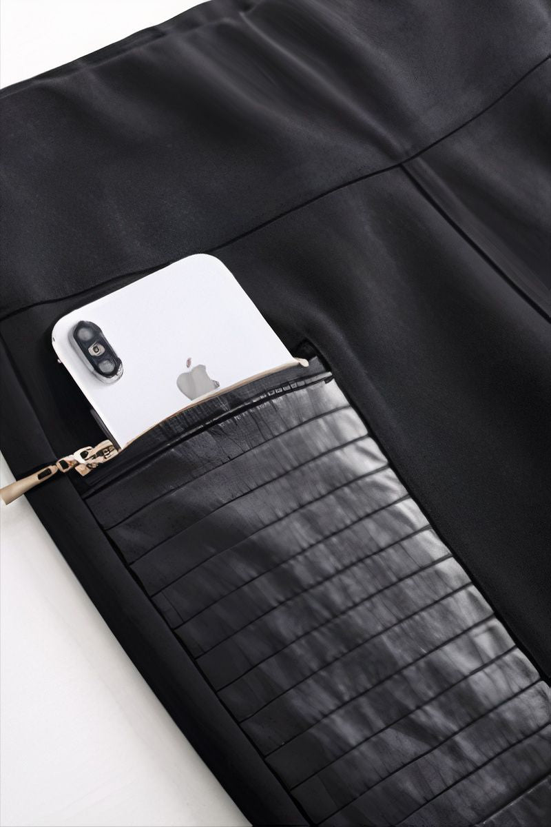 Riell | Getäfelte Kunstleder-Leggings