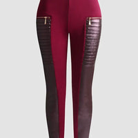 Riell | Getäfelte Kunstleder-Leggings