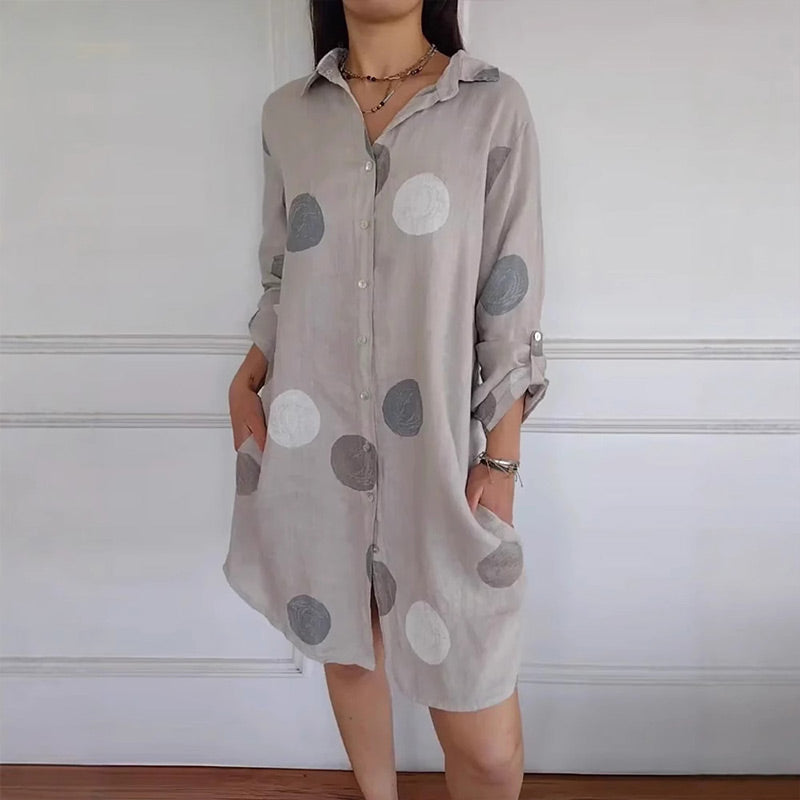 Penelope | Bequemes Hemdkleid mit floralem Druck