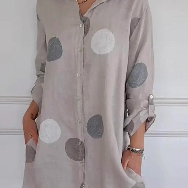 Penelope | Bequemes Hemdkleid mit floralem Druck