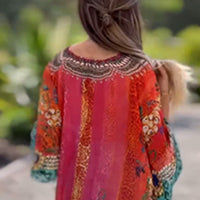 Asiarra | Feminines Kleid mit asymmetrischem Design und V-Ausschnitt