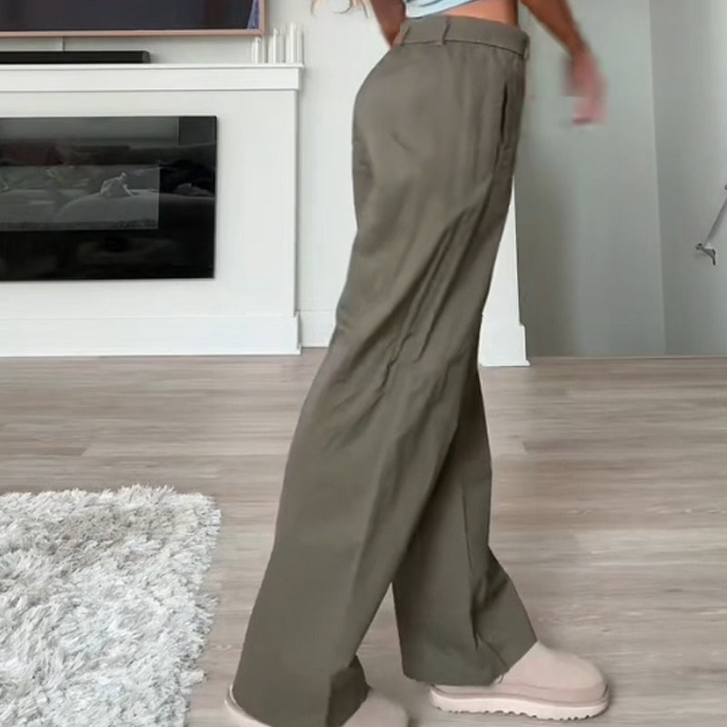 Jeana | Hochtaillierte, lockere Jeans mit Reißverschluss