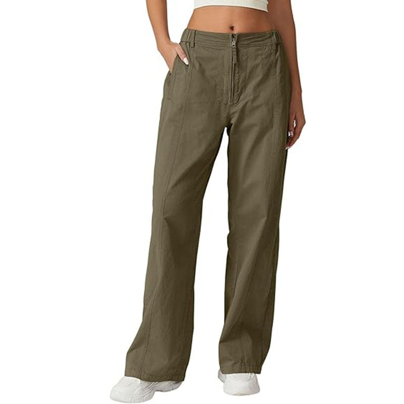 Jeana | Hochtaillierte, lockere Jeans mit Reißverschluss