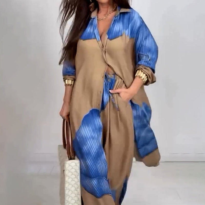 Isiah | Lässiges Herren-Set mit Hemd und Hose mit Kordelzug