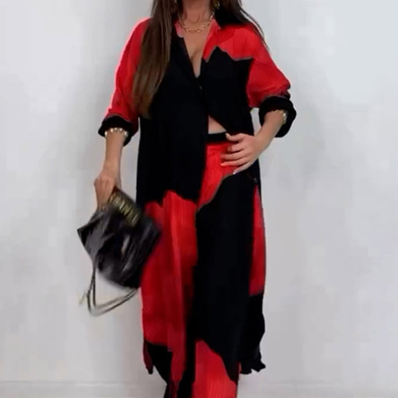 Aiza | Bequemes Hemd- und Hosenset mit Kordelzug