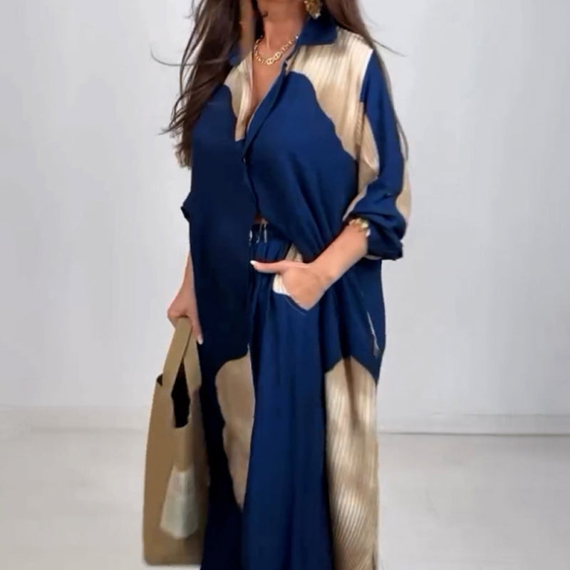 Aiza | Bequemes Hemd- und Hosenset mit Kordelzug