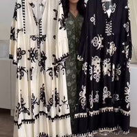 Rosarya | Feminines Midikleid mit Rüschensaum und lockerem Schnitt