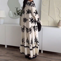 Rosarya | Feminines Midikleid mit Rüschensaum und lockerem Schnitt