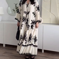 Rosarya | Feminines Midikleid mit Rüschensaum und lockerem Schnitt