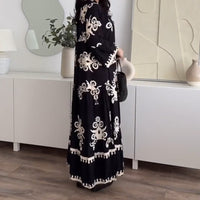 Rosarya | Feminines Midikleid mit Rüschensaum und lockerem Schnitt