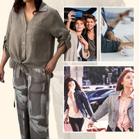 Damara | Stilvolles Zweiteiliges Set: Lockeres Cardigan-Shirt und High-Waist-Hose