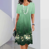 Joy | Damenkleid mit Rundhalsausschnitt und Blumendruck