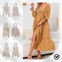 Nica | Damenkleid im eleganten floralen Muster