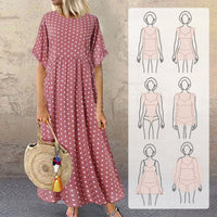 Jaeli | Boho-Maxikleid mit Tupfen