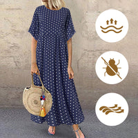 Jaeli | Boho-Maxikleid mit Tupfen