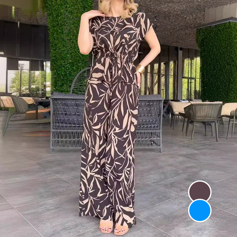 Romina™ | 2-teiliges Set mit bedrucktem Hemd und weiter Hose