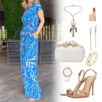 Romina™ | 2-teiliges Set mit bedrucktem Hemd und weiter Hose