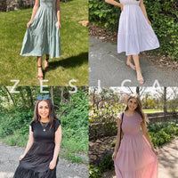 Cecelia | Stilvolles, kurzes Midikleid für Damen